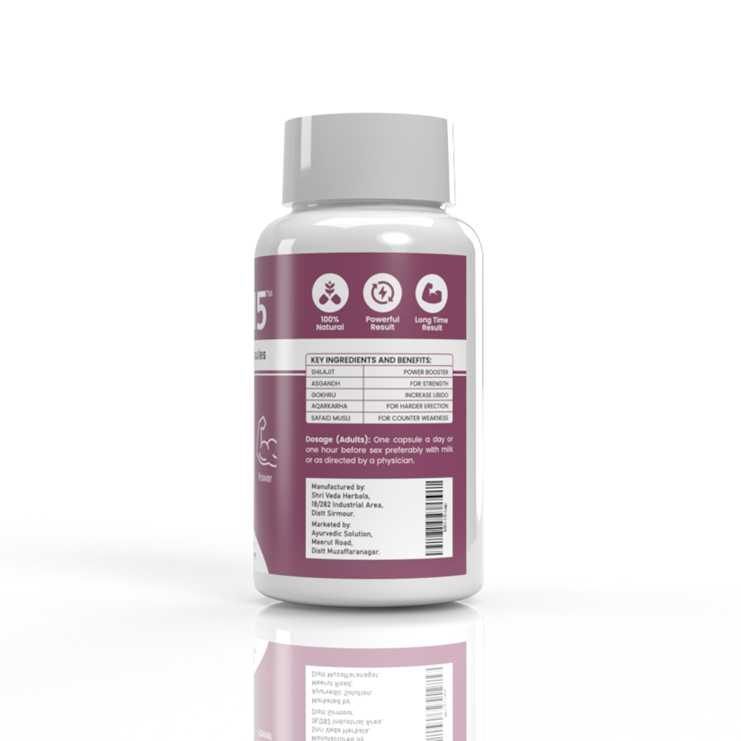 MH-15 Capsules Herbal Supplement for Extra, Larger Size