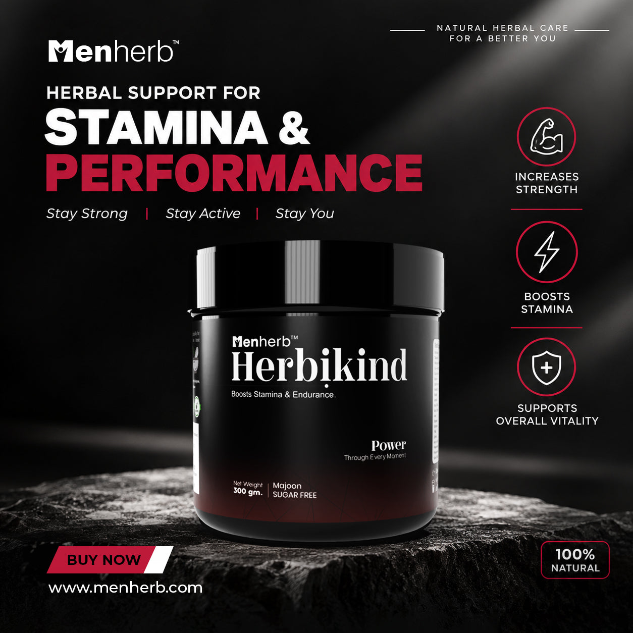 Herbikind  Sugar Free Majoon for Harder Erection & Stamina