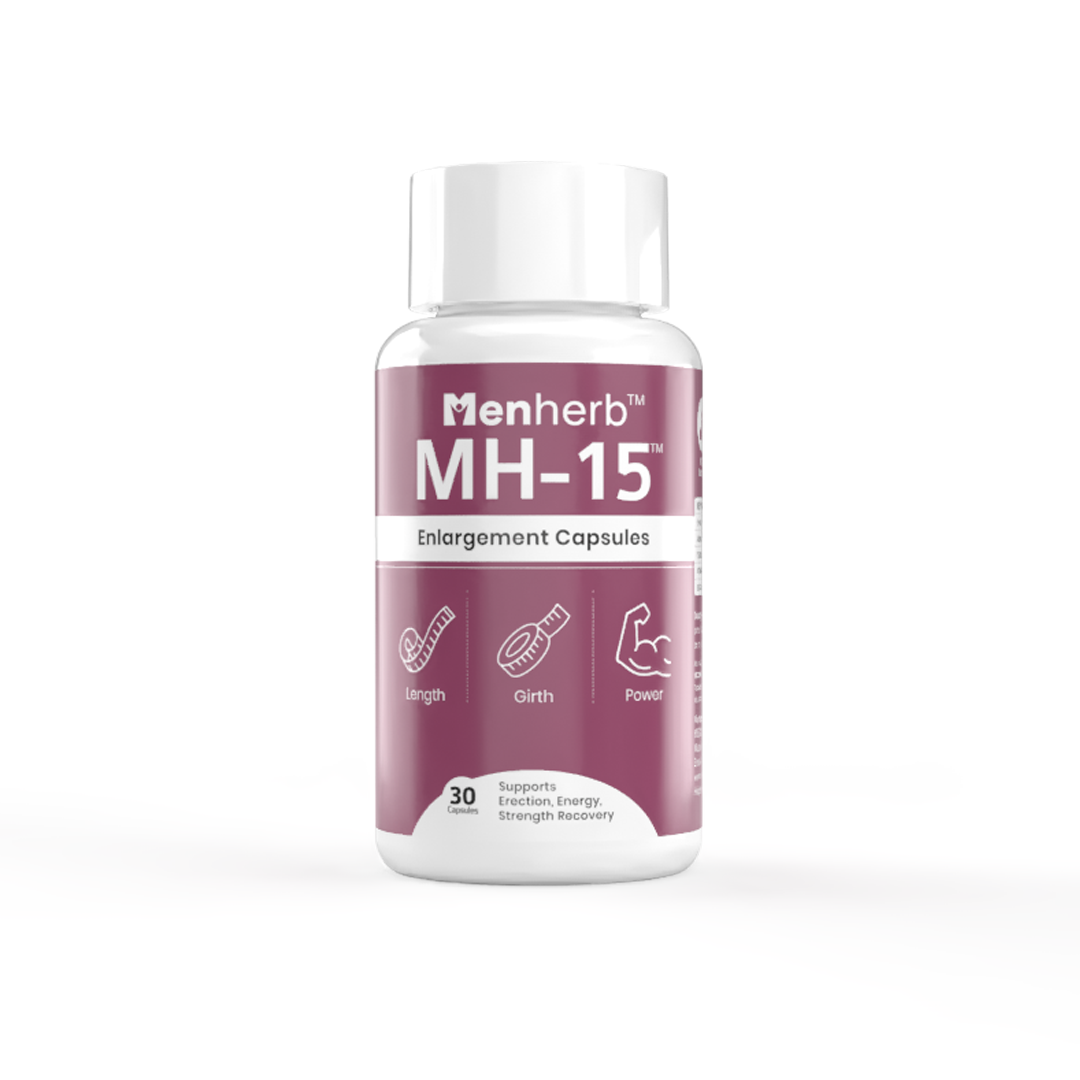 MH-15 Capsules Herbal Supplement for Extra, Larger Size