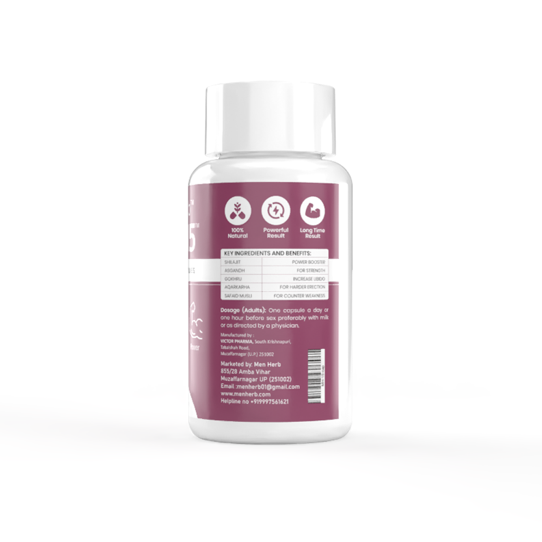 MH-15 Capsules Herbal Supplement for Extra, Larger Size