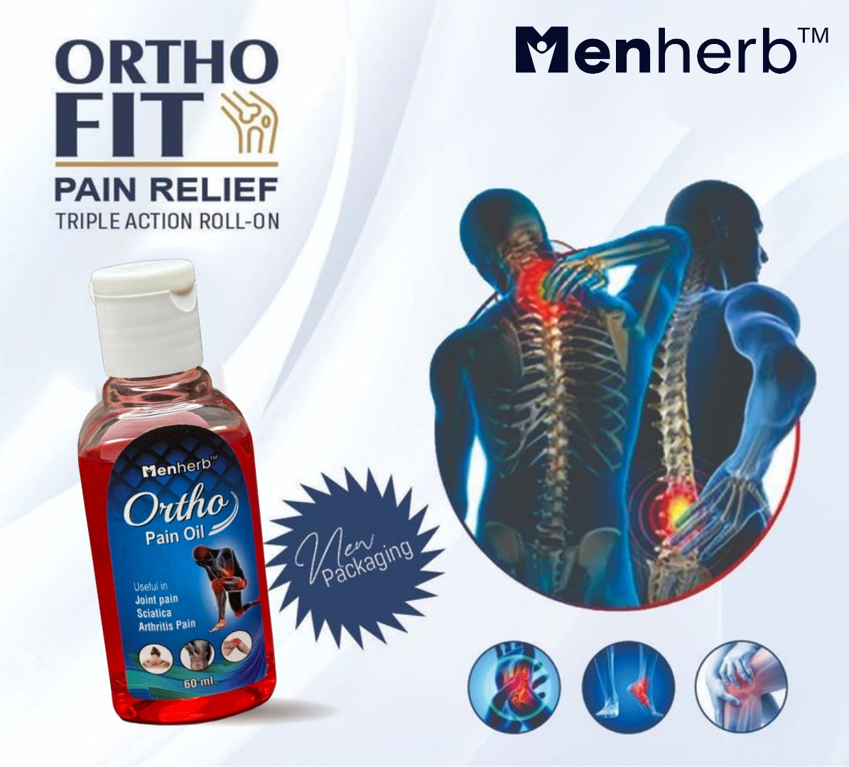 Men Herb Ayurvedic Strong Oil 100Ml - For Joints Pain, Knee Pain, Neck Pain, Back Pain, Shoulder Pain