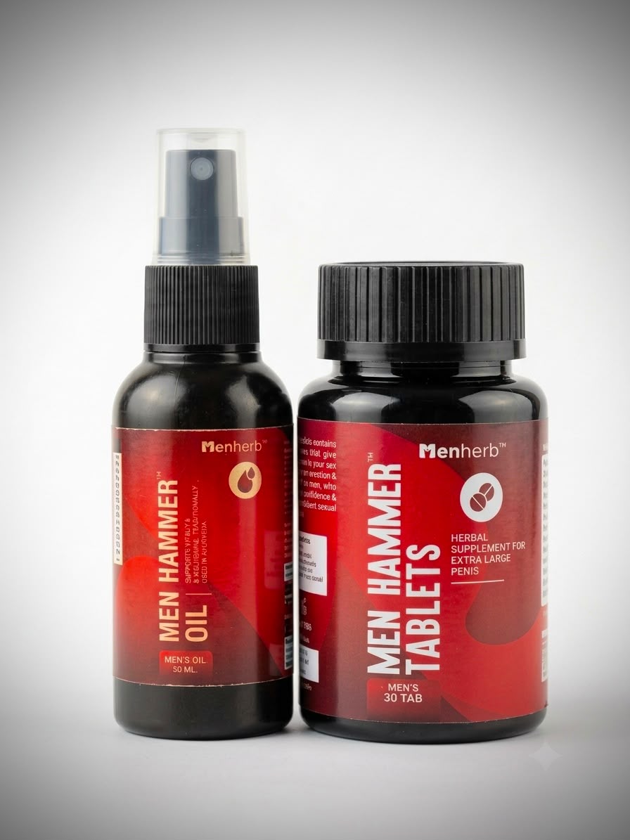 Men Hammer Oil Combo ( Elargement, Harder, Bigger )